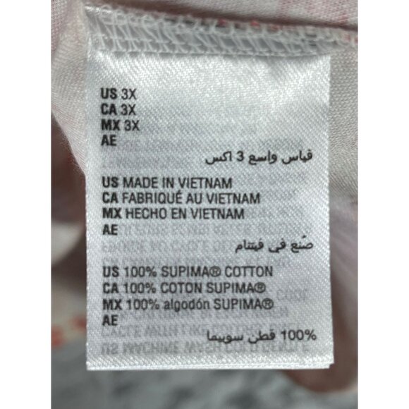 Style & Co Floral Print 3/4 Sleeve Top 3X 100% Supima Cotton - Picture 9 of 9